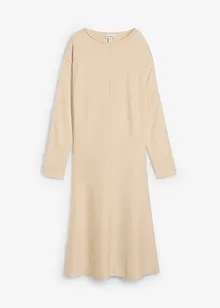 Gebreide midi jurk van viscosemix, bonprix