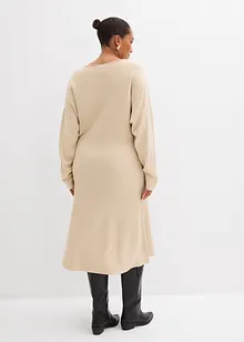 Gebreide midi jurk van viscosemix, bonprix
