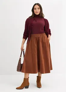 Corduroy rok van katoenmix, bonprix