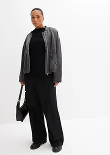 Geribd shirt in een viscosemix, bonprix