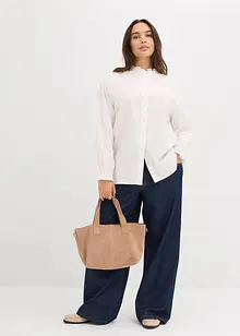 Wide leg jeans mid waist, bonprix