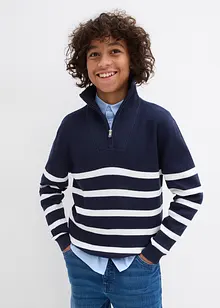 Fijngebreide schipperstrui van katoen, bonprix