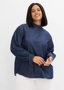 Spijkerblouse met lange manchetten, bonprix