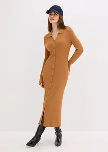 Gebreide jurk in een zachte viscosemix, bonprix