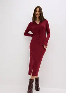 Gebreide jurk in een zachte viscosemix, bonprix