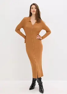 Gebreide jurk in een zachte viscosemix, bonprix