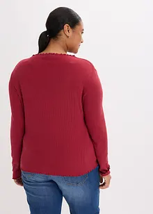 Accentuerend geribd shirt, bonprix