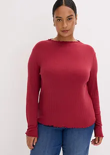 Accentuerend geribd shirt, bonprix