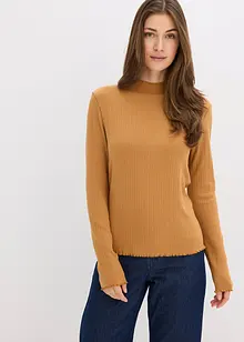 Accentuerend geribd shirt, bonprix