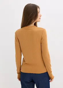 Accentuerend geribd shirt, bonprix