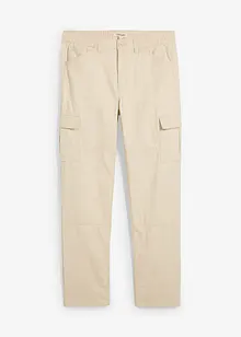 Relaxed fit cargo broek van katoenen canvas, straight, bonprix