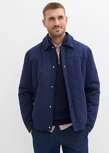 Gewatteerde jas met corduroy kraag, bonprix