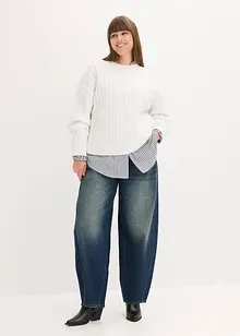 Trui met vlechtpatroon, bonprix