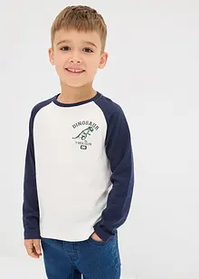 Longsleeve met raglanmouwen van biologisch katoen, bonprix