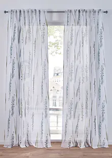 Transparant gordijn met gerecycled polyester (1 stuk), bonprix