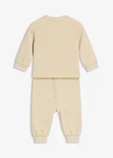 Sweater en broek met biologisch katoen (2-dlg. set), bonprix