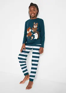 Pyjama van biologisch katoen (2-dlg. set), bonprix