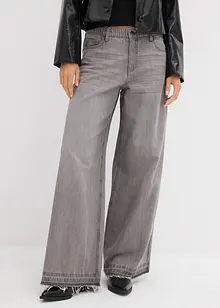 Wide leg jeans mid waist, comfort tailleband, bonprix