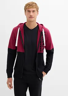 Sweatvest met capuchon van biologisch katoen, bonprix