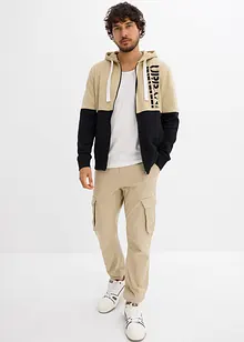 Sweatvest met capuchon van biologisch katoen, bonprix