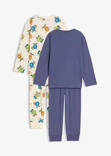 Pyjama van biologisch katoen (4-dlg. set), bonprix