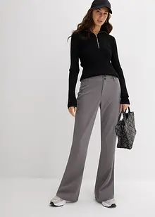 Flared broek met hoge taille, bonprix
