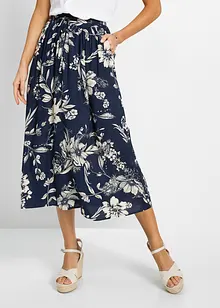Maxirok van viscose met comfortband en strikkoordjes, bonprix