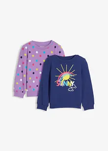 Sweater van puur biologisch katoen (set van 2), bonprix