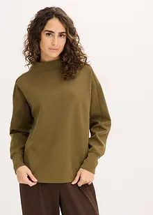 Oversized sweater van zachte scuba, bonprix