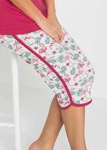Capri pyjama van puur katoen, bonprix