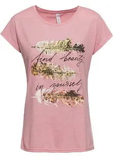T-shirt met glitterprint, bonprix