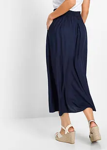 Maxirok van viscose met comfortband en strikkoordjes, bonprix
