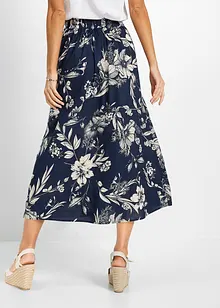 Maxirok van viscose met comfortband en strikkoordjes, bonprix