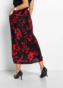 Maxirok van viscose met comfortband en strikkoordjes, bonprix