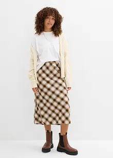 Flanel midirok van katoen, bonprix