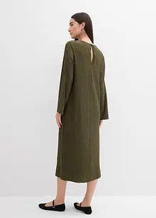 Midi jurk van gestructureerde crinkle, bonprix