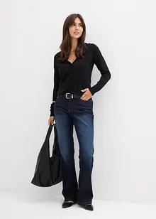 Bootcut jeans mid waist, bonprix
