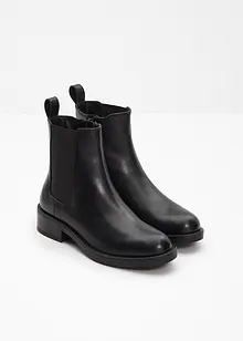 Chelsea boots van leer, bonprix