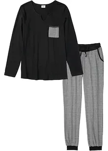Pyjama met flanellen broek, bonprix