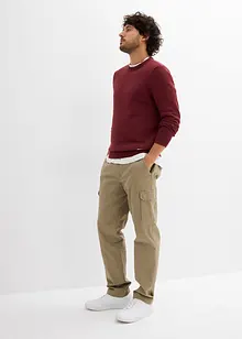 Trui met ronde hals en metgerecycled katoen, bonprix