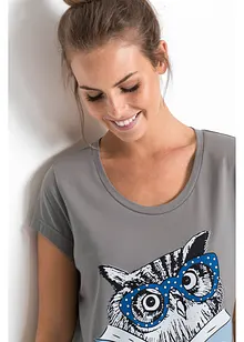 Kort nachthemd van biologisch katoen, bonprix