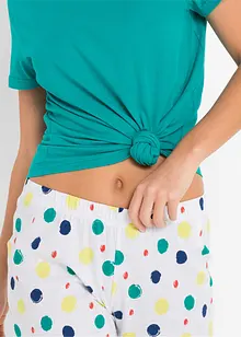 Capri pyjama van puur katoen, bonprix