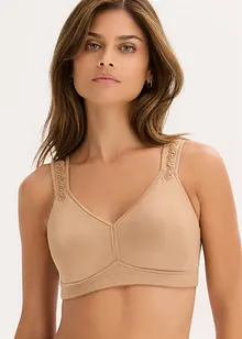Steun bh zonder beugels met gewatteerde schouderbandjes, bonprix