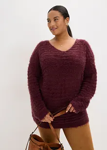 Lange fluffy trui, bonprix