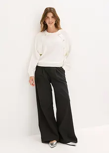 Fijngebreide trui in een soepele viscosemix, bonprix