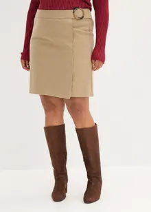 Wikkelrok met visgraatpatroon, bonprix