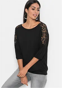 Oversized shirt in een viscosemix, bonprix