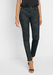Twill broek met elegante print, bonprix