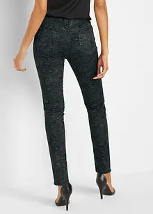 Twill broek met elegante print, bonprix
