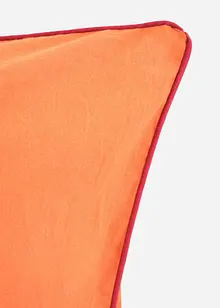 Renforcé dekbedovertrek met paspels in contrastkleur, bonprix